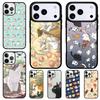 Funny Cartoon Cat Soft Phone Case for iPhone 17 Air 16 15 11 12 14 13 Pro Max Shockproof Cover