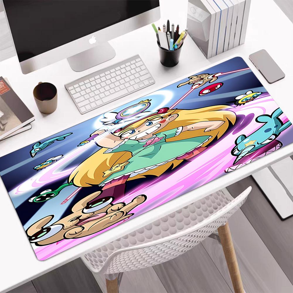 Star Butterfly Theme Mouse Pad, Non Slip Rubber Base, Multifunctional Office & Home Decor, Perfect for Workspace Personalization.
