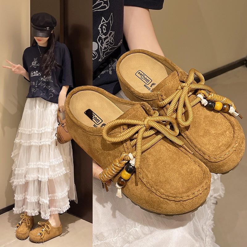 

Fashion Platform Women s 2025 New Retro Style Slip-on Love Slippers 40