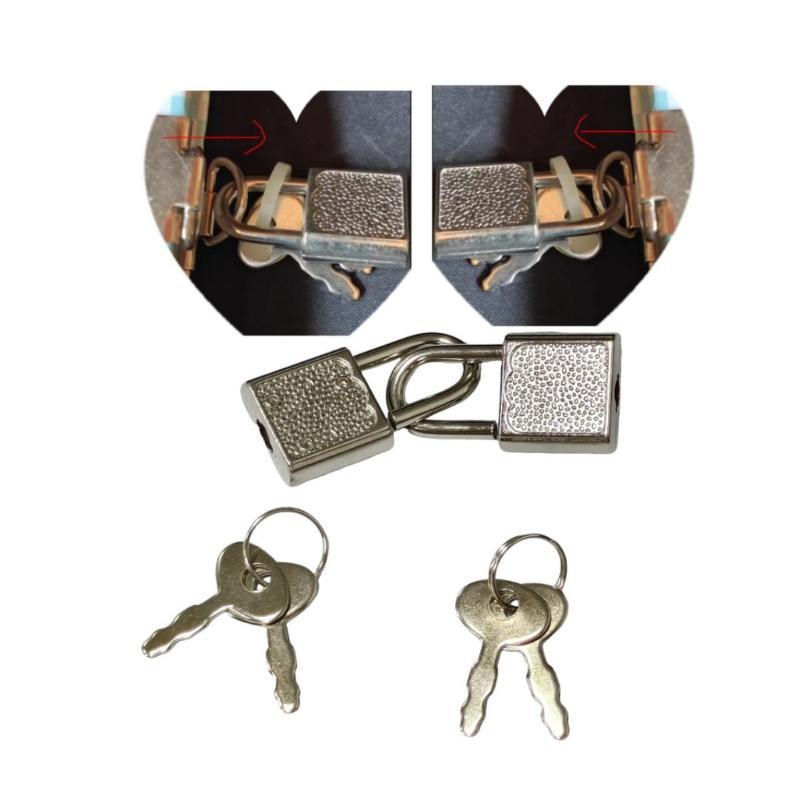 Mini Cadeado de Metal Com Chaves Correspondentes Várias Cores Perfeito Para Caixas de Joias Diários Bagagem E Bolsas Pequenas