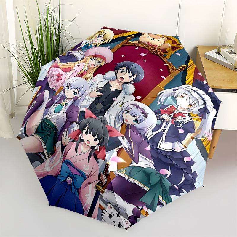 

1pc Anime Characters Outdoor Umbrella - Automatic Opening/Closing - Portable 3-Fold Design - 8-Rib Iron Frame - Perfect Gift for Fans, Travelers,