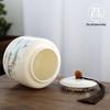 Qianyu Suet Jade Porcelain Ceramic Sealed Tea Caddy