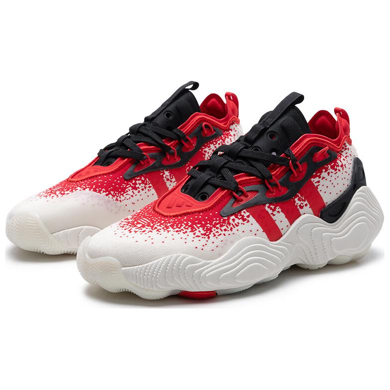 Adidas Trae Young 3 Vivid Red Unisex Sneakers White Off-White Core-Black IE2704