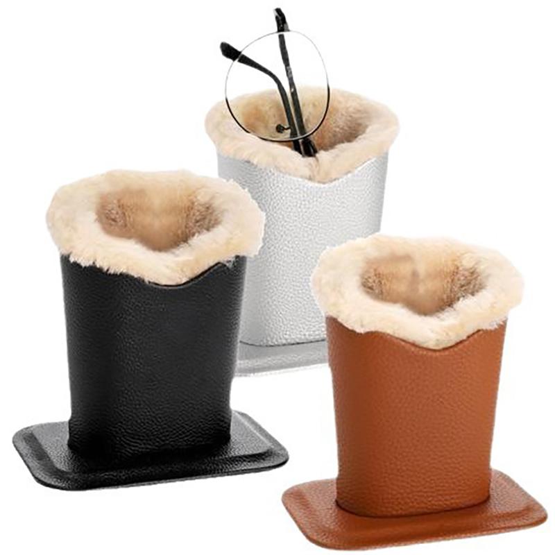 1Pc Winter Plush Eyeglass Holder Eyeglass Stand Display Stands Glass Shelf Sunglass Holder Polyester Cloth Eyeglass Stand