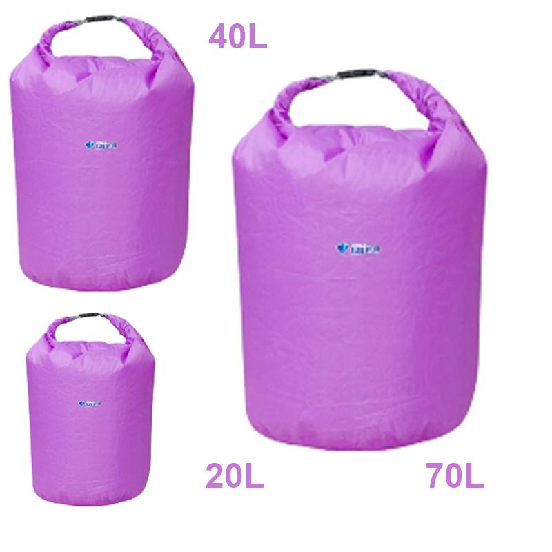 70L Outdoor Waterproof Dry Bag for Canoe Kayak Rafting Camping Purple