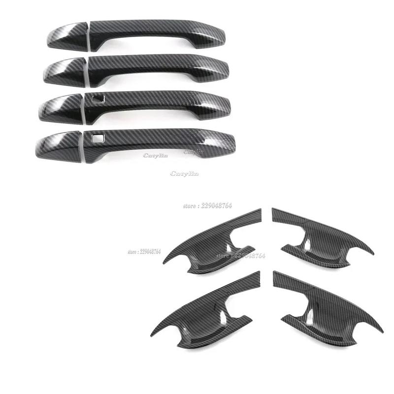 For Ssangyong Torres 2024 abs Carbon Fiber Side Door Handle Cover Trim Bowl et Sticker Protector Car Accessories