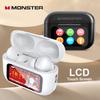 MONSTER Tws Wireless Bluetooth Earphones HD Stereo Sound Earbuds Headphones Charging Box LCD Touch Display Sports In-Ear Headset