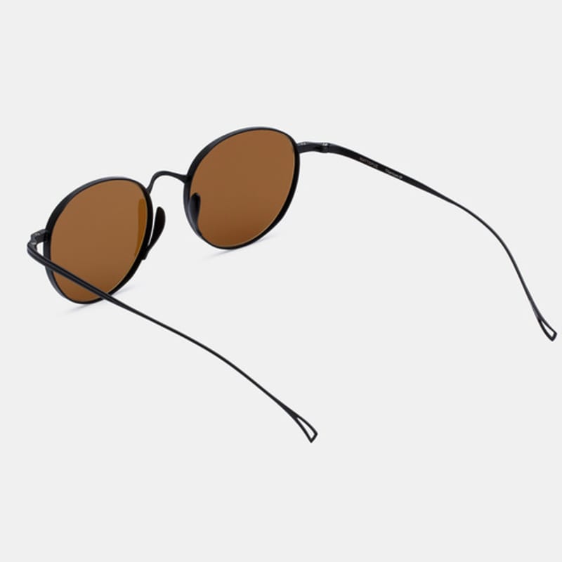 MATTEPUZ MP-13 Titanium Sunglasses BROWN BLACK