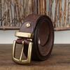 American Ami Kaji Thickened Retro Vegetable Tanned First Layer Cowhide Belt Men'S Genuine Leather Pin Buckle Belt Men'S Casual Versatile