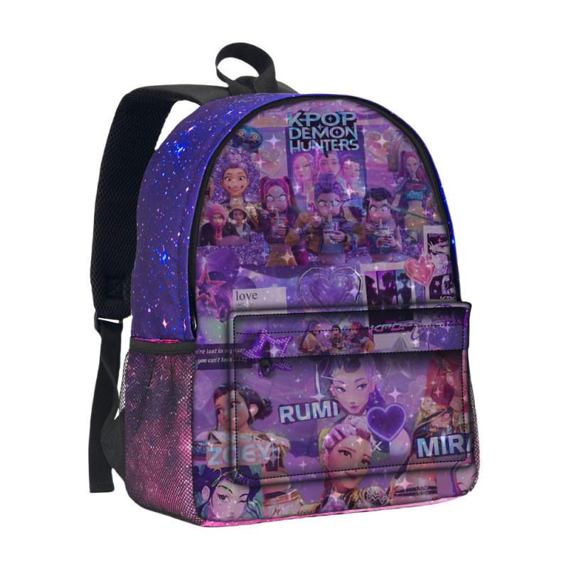 Hunterxhunter Kpop Backpack With Durable Oxford Fabric For School Use