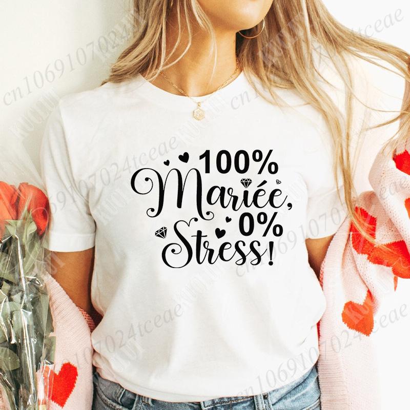 Humor French Bachelorette Party T-Shirt Girls Single Farewell Tees Team Evjf Future Bride Shirt Funny Bridal Shower Wedding Tops