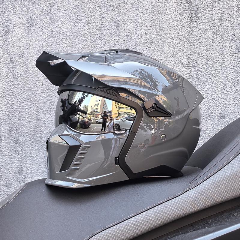 NEW ORZ-GB3 High-quality Retro Motorcycle Helmet Modular Multifunctional Combination Full Helmet Approved Personalized Warrior