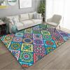 Ethnic Vintag Carpet Maximalism Flower Printed Home Decor Rug Living Room Bedroom Anti-slip Mat for Both Indoor and Outdoor Use