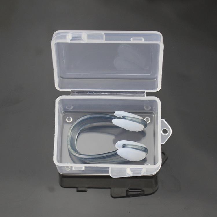 1Pc Swimming Nose Clip with Storage Case Silicone Waterproof Swim Training Protector