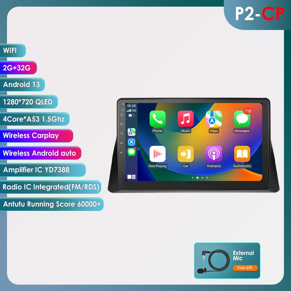 

Hizpo 2 DIN 4G LTE Android 14 10.1 Автомобильный мультимедийный плеер GPS-навигация Поддержка DSP Интеллектуальный Carplay Android Auto для Honda Accord 8 2008-2013 FM P2CP 4Core 2G 32G