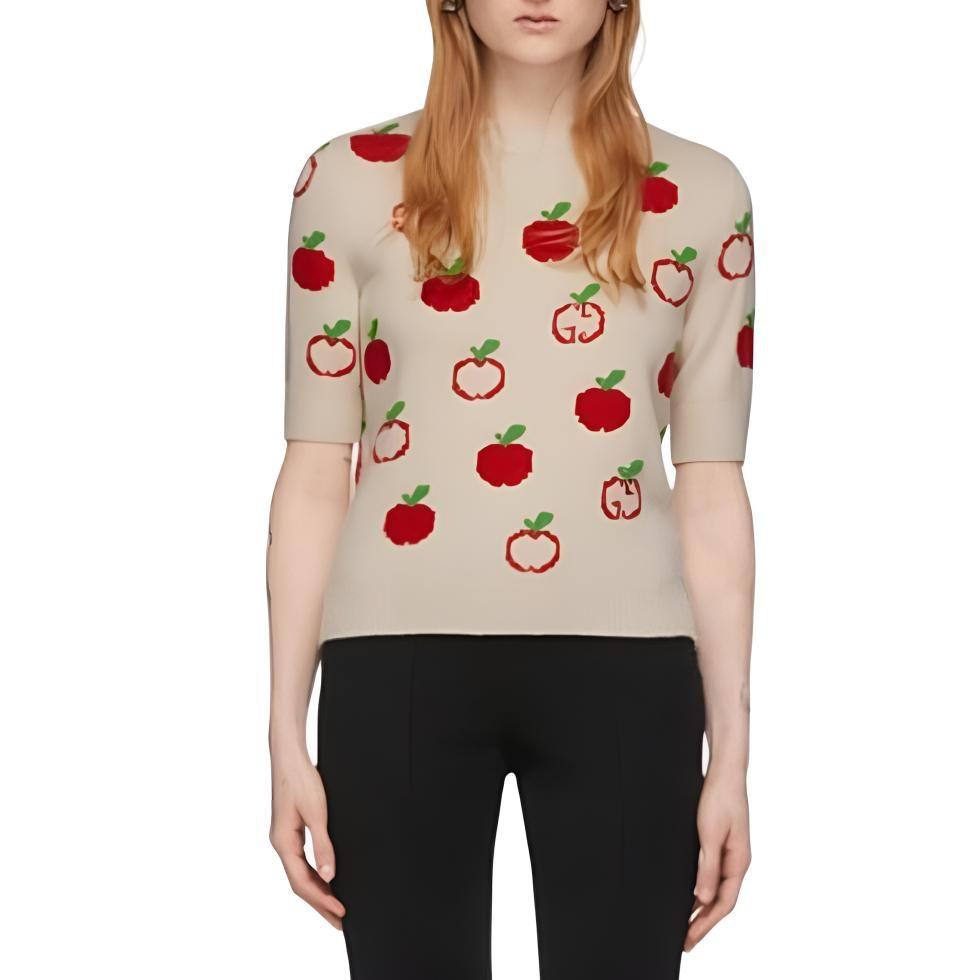 Gucci Sweater Women's Ivory White 606117-XKA7I-9376