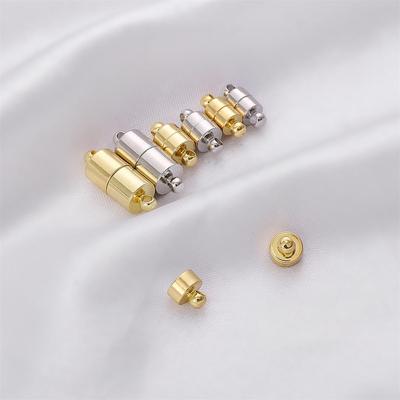 Wählen Sie die Größe der zylindrischen Kupfer-Magnetschnalle für die Schmuckherstellung, DIY-Armband-Halsketten-Zubehör