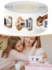 Dog Stickers for Kids 500 Pieces Aesthetic Thank You Decal Roll Animal Water Bottle Stickers for Toddler for Children Boys Girls