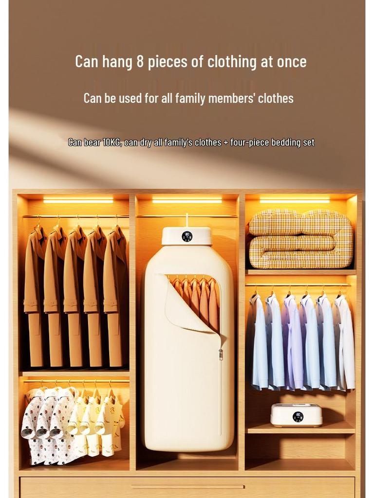 Portable Foldable Clothes Dryer for Adults & Children, Compact Air Drying Solution for Home or Dormitory