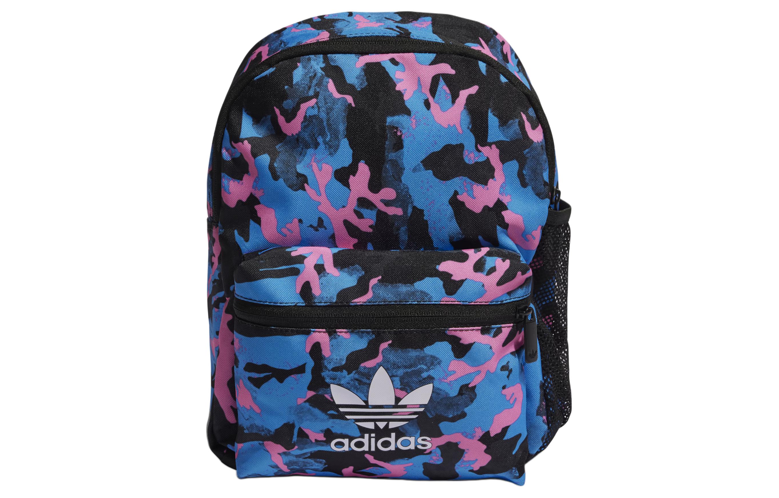 

Adidas Originals Trefoil Recycled Polyester Plain Weave Fabric Backpack Unisex Pulse Blue & Carbon & Black HK4942