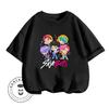 Hot-selling Teen Witch Hunting Group Cartoon Print 2026 New Summer Casual Children's Clothing Suitable for Boys and Girls