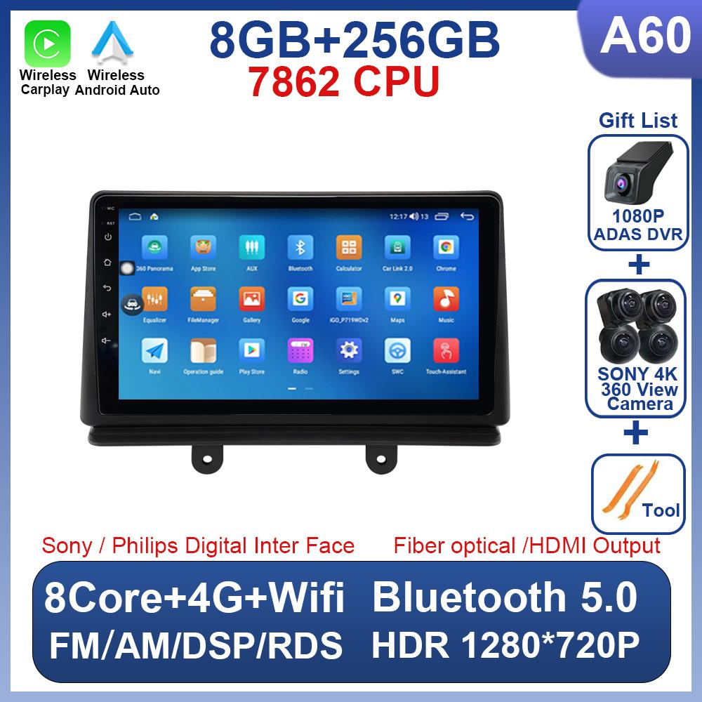 Car Radio For Fiat Doblo 2006 2 Din Multimedia Video Player Carplay GPS Navigation Wireless Android Auto Touch Screen 8 Core 5G