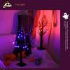 Halloween LED Tree Lights: Purple & Orange Ghost Decorations, 2025 Festival Atmosphere.