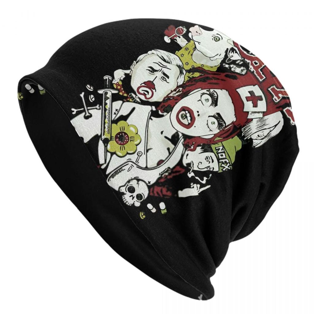Custom N-Nofxes Vintage Rock Punk Beanie Cap Unisex Winter Warm Bonnet Homme Knitting Hats Hip Hop Outdoor Skullies Beanies Caps
