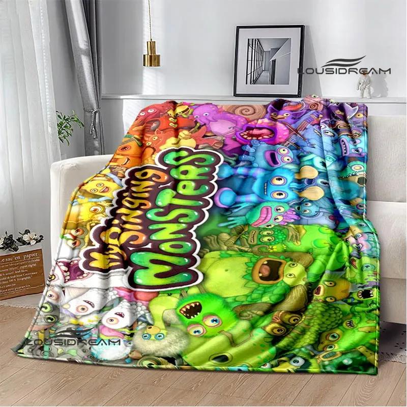 Game My Singing Monsters printed blanket Flange Warm blanket picnic blanket Soft and comfortable blanket Birthday Gift