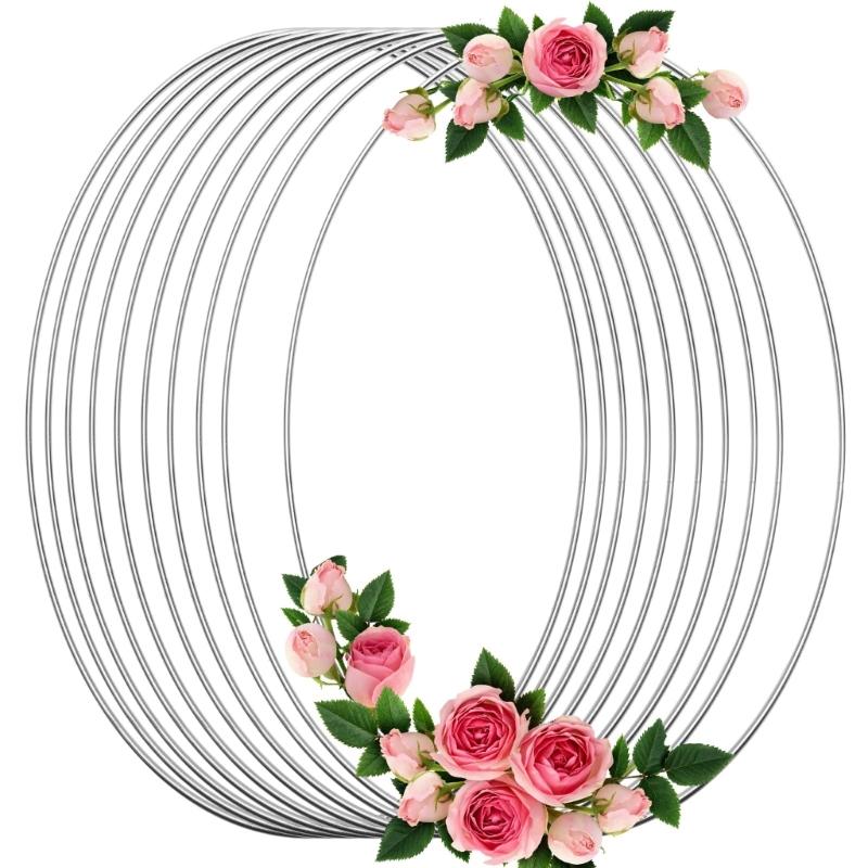 10Pcs Metal Dream Catcher Hoops Dream Catcher Craft Rings for Handmade Craft Wreath Making Project Wedding Decoration