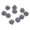10Pcs 12 Sided Polyhedral Acrylic Table Game Dice d12 Dice for Math Dice Games Acrylic Dices Kit For Party