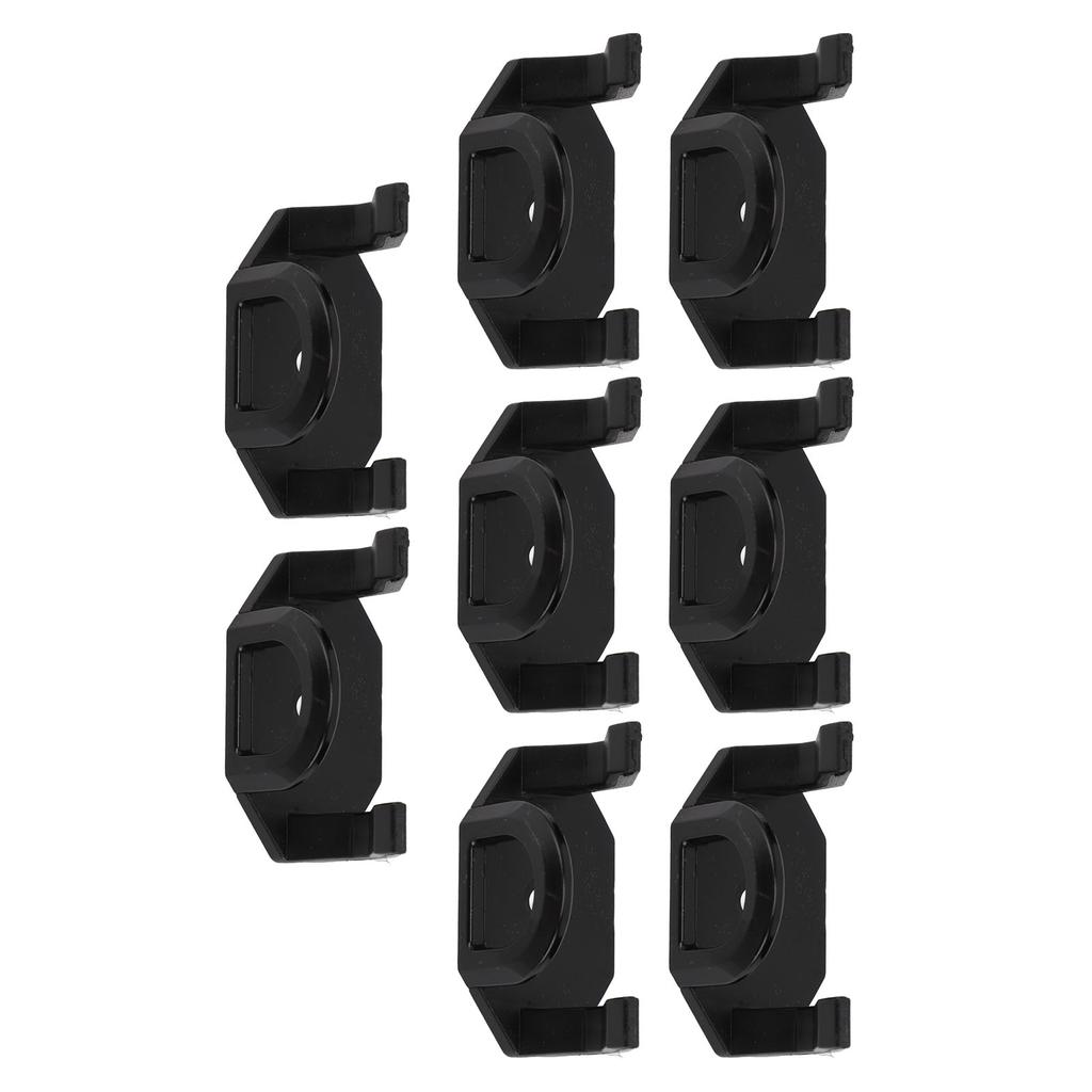 8Pcs Adhesive Hat Hooks Baseball Hat Holders for Wall Door Closet Office Bedroom Black