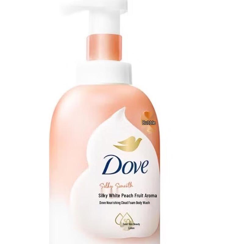 Dove White Peach Foaming Body Wash 400ML