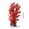 Plastic Vivid Artificial Water Plant Ornament for Aquarium Underwater Fish Tank Garden Red
