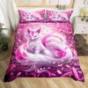 Feelyou Peacock Duvet Cover Twin Size Kids Peacock Feathers Design Floral Comforter Cover Set for Boys Girls Teens Animal Theme Bedding Set