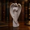 Artistic Sculpture for Study Praying Angel Statue, Abstract Guardian Figurine, Religious Prayer Elegant Tabletop Decoration Home Mantel Church Indoor