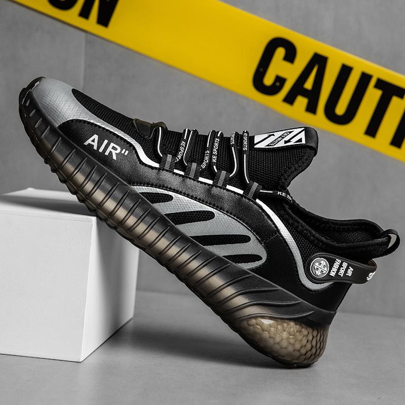 

Мужские модные сетчатые кроссовки дышащие тренировочные кроссовки для бега спортивная повседневная обувь 44 чёрный