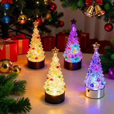 Christmas New Luminous Christmas Tree Ornament Atmosphere Decoration Small Night Light Christmas Decoration Ornament