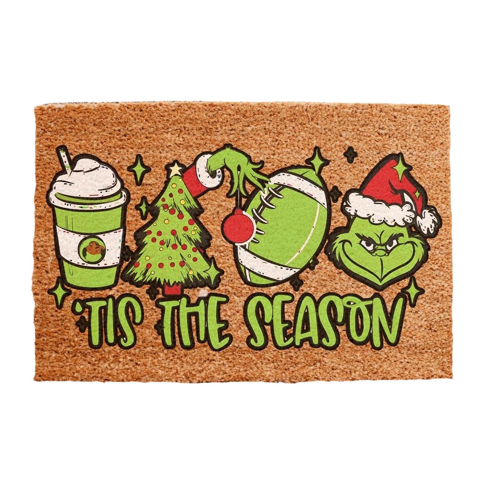 

Christmas Mats, Green Carpets, Christmas Interior Decorations One Size