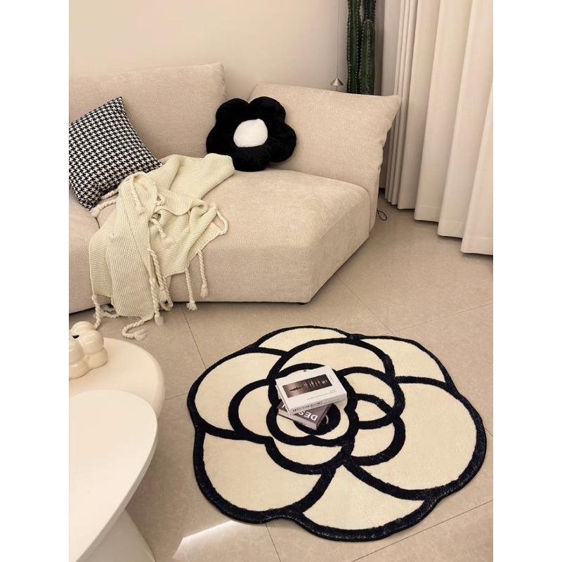 Irregular Circular Living Room Carpet Bedroom Bedside Carpet Dressing Room Study Room Swivel Chair Floor Matc