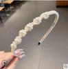 French Retro High Crown Wide-Brimmed Plush Headband for Face Washing and Outings