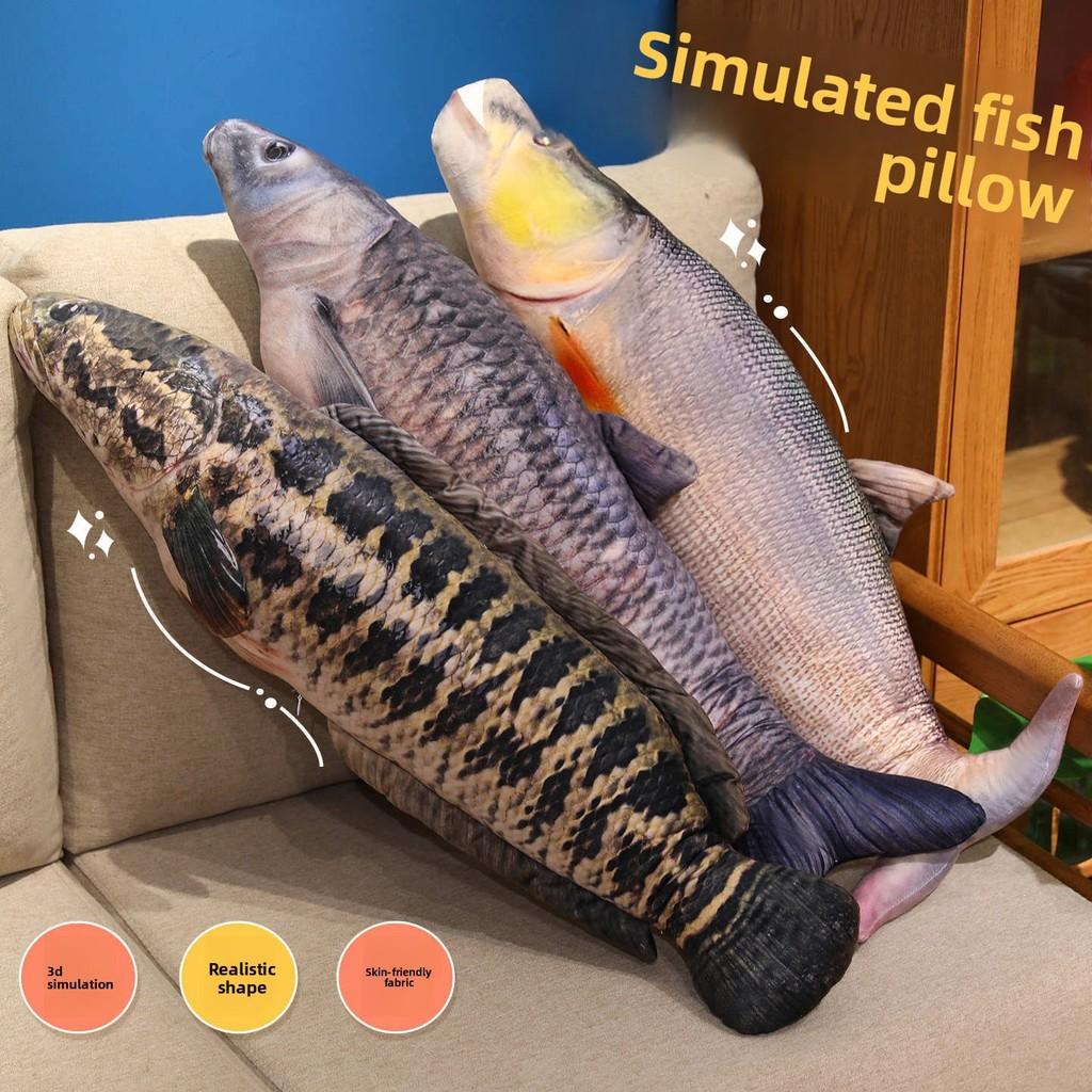 Plush Fish Pillow Soft Toy For Kids And Teens Decorative Gift