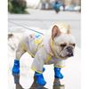 Puppy Dogs Candy Colors Anti-Slip Waterproof Rubber Rain Shoes Boots Paws Cover (Blue, Large)