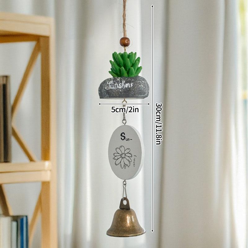 Japanese Wooden Wind Chimes Wooden Door Bell Home Decor Doorbell Entrance Door Bells Hanging Pendants Wireless Jingle Bell