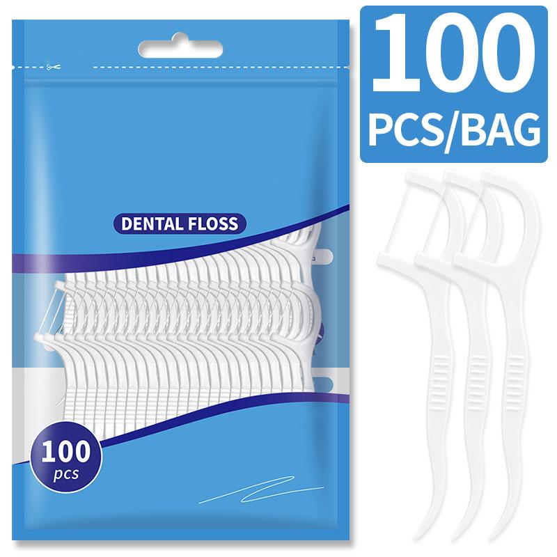 100PCS/50PCS/30PCS Floss, Floss Sticks - Personal Oral Care Tools