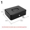 Cashier Box With 2 Keys Multi Money Trays Cantilever Design Locking Cash Box Coin Compartments Unbreakable Money Box