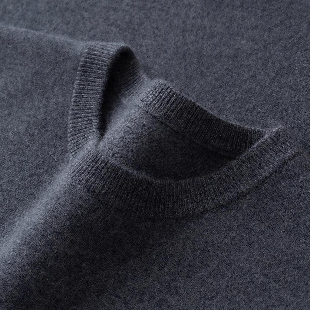 Pull en Cachemire pour Homme: Pull Col Rond Bas, Style Décontracté Chic pour l'Automne/Hiver 2025