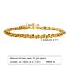 Stainless Steel Sparkling Chain Bracelet Women, Adjustable Fashion Jewelry Wedding Party