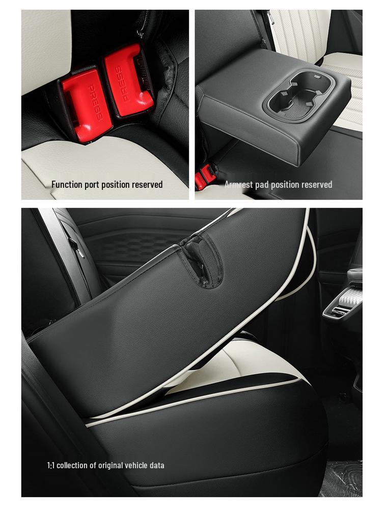 All-Season Leather Car Seat Cushion for Wuling Xingyun - Five-Seater Special Edition