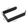 Tissue Holder Punch   Wall Mounted Acrylic Roll Paper Hanger for Bathroom Kitchen